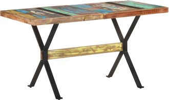 vidaXL Mesa De Comedor De Madera Maciza Reciclada 140x70x76 Cm Vidaxl
