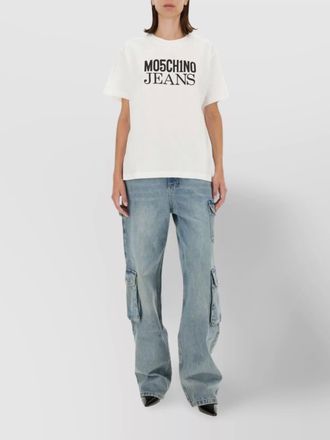 Moschino graphic logo crew neck t-shirt