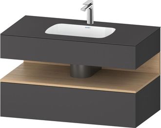 Duravit Qatego Lavabo Encastrado Con Base De Lavabo Consola, - Duravit