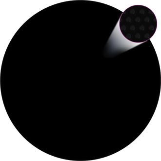 vidaXL Cubierta De Piscina Pe Negra 381 Cm Vidaxl