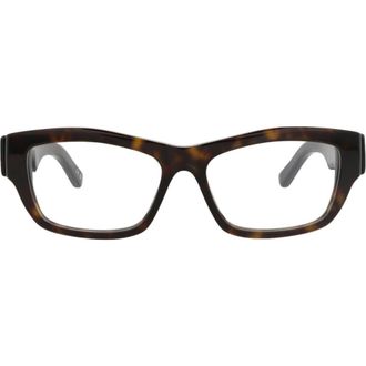Balenciaga 54mm Rectangular Optical Glasses in Havana Havana Transparent at Nordstrom Rack