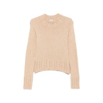 Moncler Logo-patch Cable-knit Sweater