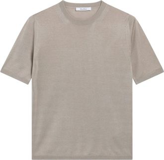 Max Mara Maglia Canottiera Top - female - Max Mara - Round-neck Knitwear - Beige - L - Knitwear