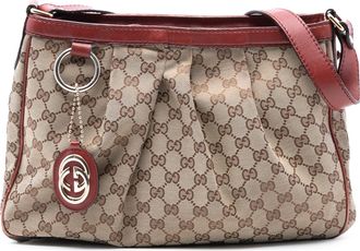 Gucci Pre-owned Womens Gg Canvas Sukey Crossbody - Tan Textile - One Size