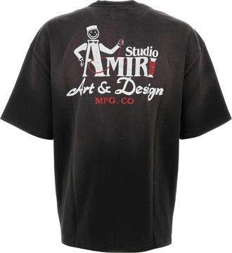 Amiri Black Exterior: Cotton T-Shirt T-shirts And Polos