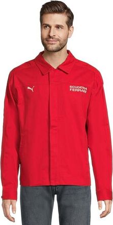Puma Scuderia Ferrari Lifestyle Jacket Mens Jacket Rosso Corsa : 2XL, Cotton