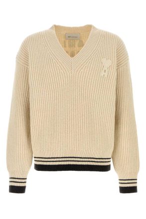 Ami Ami Ivory Wool Blend Sweater