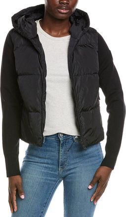 Canada Goose Hybridge Wide Quilt Knit Wool Hoodie