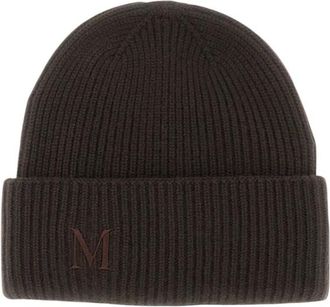 Max Mara Dark Brown Knitted Beanies Cap