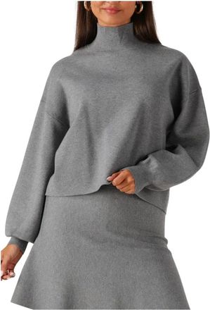 Moss Copenhagen Truien & Vesten, Dames, Grijs, S/M, Polyester, Mercy East M Pullover