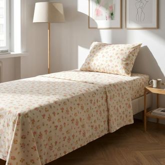 KASANOVA Completo letto singolo cotone fiorellini