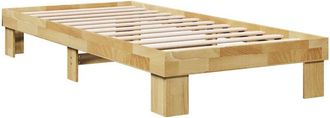 vidaXL Bed Frame without Mattress 100x200 cm Solid Wood Oak vidaXL