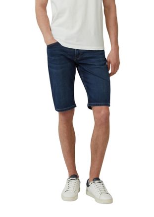 s.Oliver Shorts S.OLIVER, Herren, Gr. 32, N-Gr, blau (dunkelblau), Web, Obermaterial: 79% Baumwolle, 20% Polyester, 1% Elasthan, unifarben, regular fit kniefre