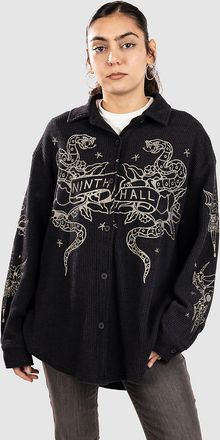 Ninth Hall Stencil Thermal Hemd schwarz