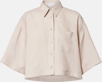 Brunello Cucinelli Oversized linen shirt