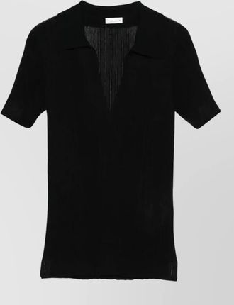 Roberto Collina contrast stitch rib knit polo shirt
