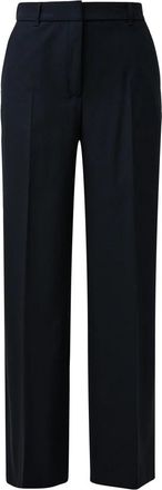 s.Oliver Elegante zakelijke pantalon van viscosemix - Dames - Wijde Broeken - Blauw - S - Broeken