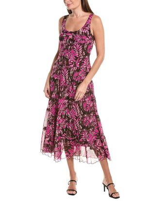 Jones New York Petite Multi-Tier Midi Dress