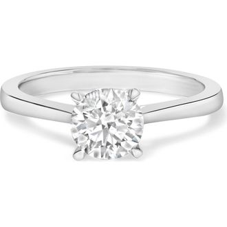 House of Brilliance 14K White Gold 1.0 Cttw Eagle Claw Set Lab Grown Diamond Engagement Ring at Nordstrom, Size 7