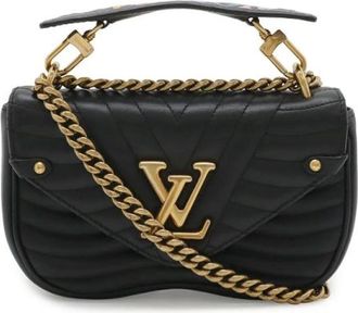 Louis Vuitton Pre-owned New Wave Chain Bag PM Leather - Dames - Vintage Handtas - Zwart - ONE Size - Leer - Vintage
