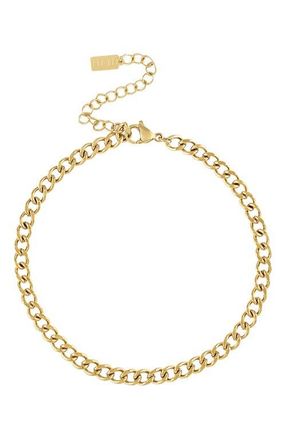 BEN ONI Curb Chain Anklet in Gold at Nordstrom