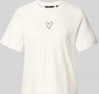 Vero Moda Oversized T-Shirt aus reiner Baumwolle Modell SARA METTE in Weiss, Gr&ouml;&szlig;e XL