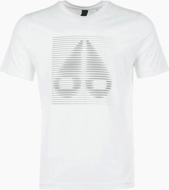 Moose Knuckles Mens Raydaze Graphic Logo White T-Shirt - Size: 38