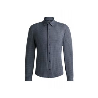 HUGO BOSS Overhemden > Nette Overhemden - Heren - Zakelijke Overhemden - Blauw - L - Overhemden