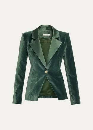 Alice & Olivia Sable Fitted Blazer