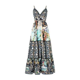 Camilla Dames, Jurken, Veelkleurig, Maat: L Katoen