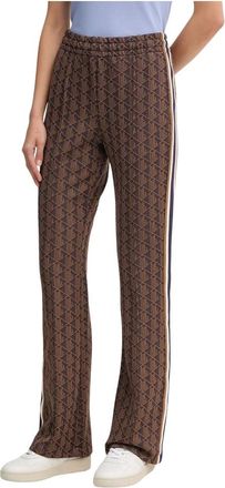 Lacoste Felpa a zampa con monogramma - - Trousers - Donna - Marrone - L