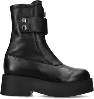Premiata Central Zip Boot Luna - Dames - Enkellaarsjes - Zwart - 38 EU - Leer - Schoenen