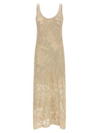 Brunello Cucinelli Beige Crochet dress