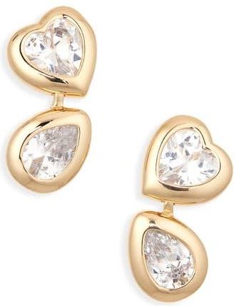 BaubleBar Brynn Cubic Zirconia Stud Earrings in Clear at Nordstrom Rack