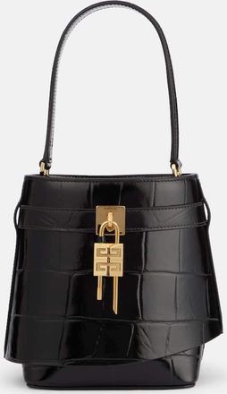 Givenchy Shark Lock Medium leather bucket bag