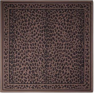 Mulberry Square Scarf - Leopard in Ebony at Nordstrom