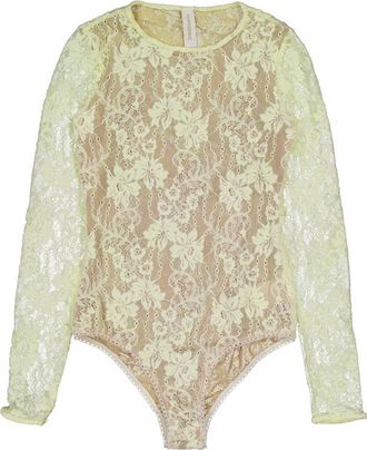 Zimmermann Stretch Lace Bodysuit, Brand Size 0 ( US Size 4 )