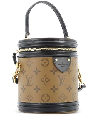 Louis Vuitton Cannes Handbag Reverse Monogram Canvas satchel - Bruin