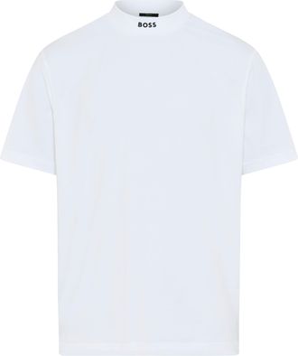 Boss Green by Hugo Boss T-Shirt BOSS GREEN, Herren, Gr. XXL, wei&szlig;100, Single Jersey, Obermaterial: 95% Baumwolle, 5% Elasthan, unifarben, relaxed fit normal, Rundhals, Shirts