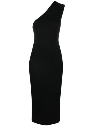 Gauge81 Arriba asymmetrische midi-jurk - Zwart