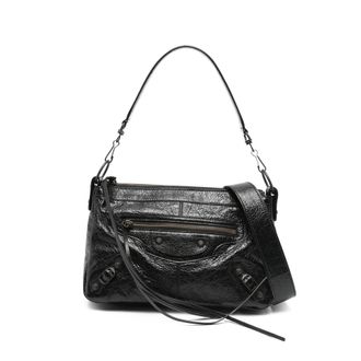 Balenciaga Small Le City Moto Zip Messenger Bag