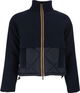 K-Way Chaqueta C&aacute;lida de Lana y Nailon Mandie - Jackets - Mujer - Azul - L