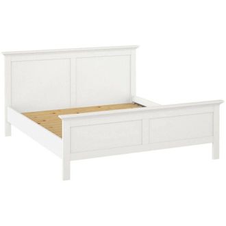 Dmora Dmora - Letto piazza e mezza Inaya, Sommier per camera da letto, Giroletto per stanza, Struttura porta materasso, 211x179 h110 cm, Bianco