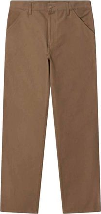Carhartt Work in Progress Single Knee Pant - Heren - Straight fit broeken - Bruin - W33 - Katoen - Broeken