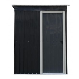 Foresta Caseta De Jard&iacute;n Met&aacute;lica 151x130 Cm - Caseta De 1,96 M&sup2; De Superficie - Techo A Una Sola Agua - Puerta Simple De 54 Cm - Am1513.1 Foresta