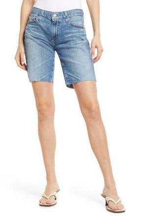 AG - Adriano Goldschmied Nikki Raw Hem Denim Bermuda Shorts in 20 Years Hotspo at Nordstrom Rack, Size 25