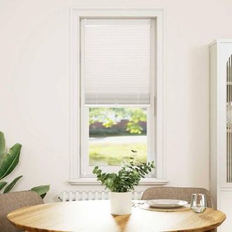Berkfield Home Plisse Blind 40x125cm White Pleated Blind | Size: 40x125 cm