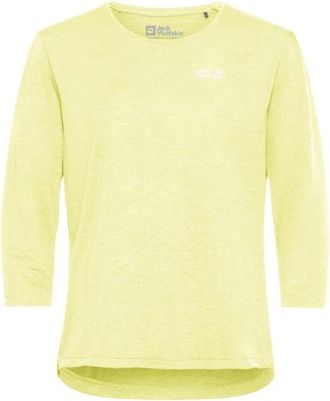 Jack Wolfskin Wildtrail 3/4 Funktionsshirt f&uuml;r Damen | gelb