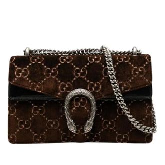 Gucci Borsa a spalla Pre-owned in velluto - - Pre-owned - Donna - Marrone - ONE SIZE