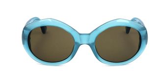 Linda Farrow DRIES VAN NOTEN DVN44 C4 Womens Sunglasses Blue Size 55